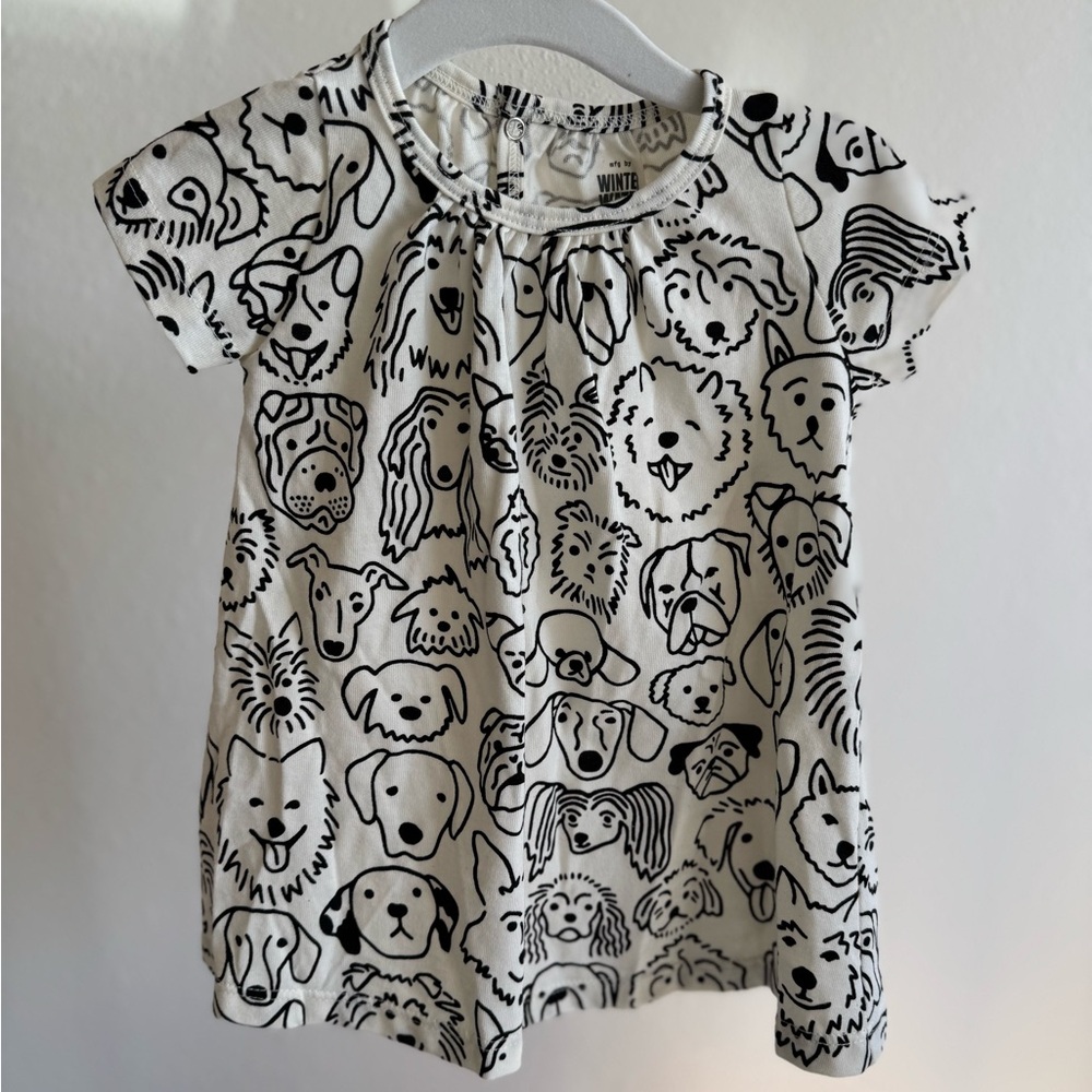 WINTER WATER FACTORY | Lily Baby Dress Dogs Black